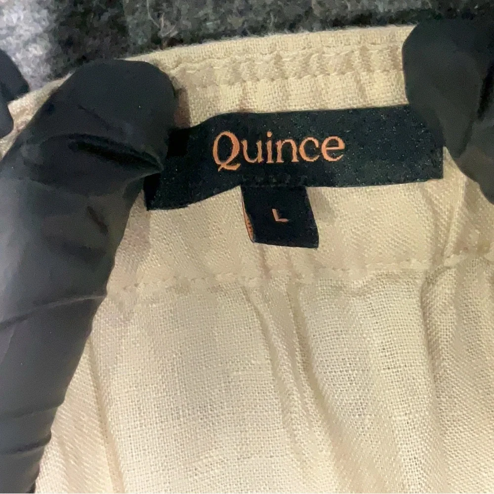 Quince 100% European Linen Jumpsuit in Flax Large - Picture 5 of 7